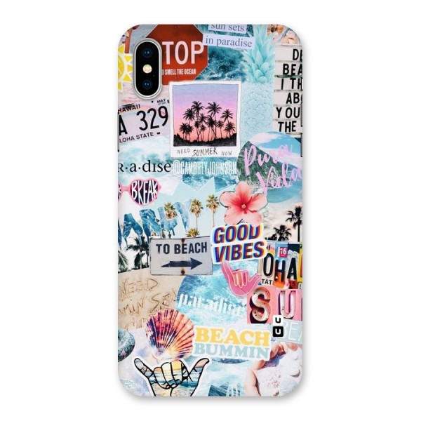 Beaching Life Back Case for iPhone X