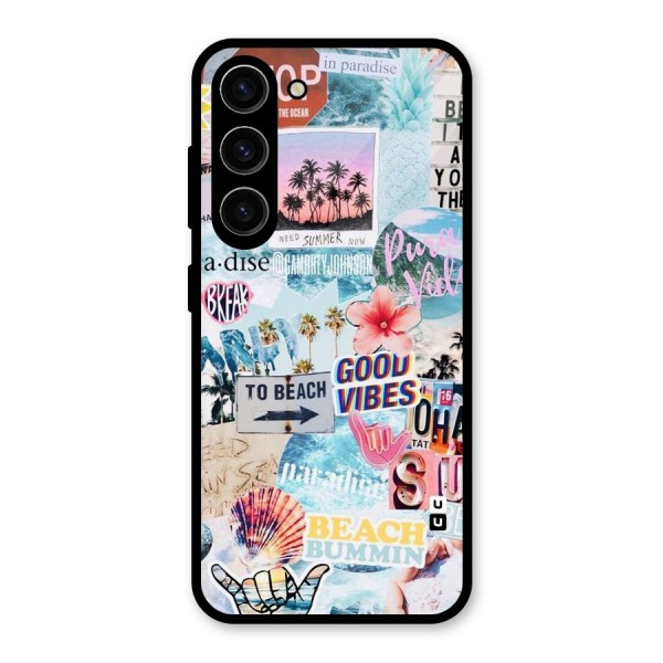Beaching Life Glass Back Case for Galaxy S23