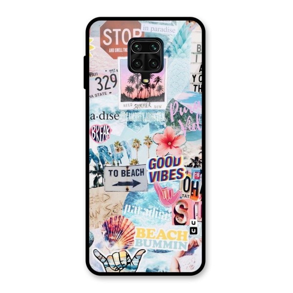 Beaching Life Glass Back Case for Redmi Note 9 Pro Max