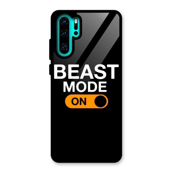 Beast Mode Switched On Glass Back Case for Huawei P30 Pro