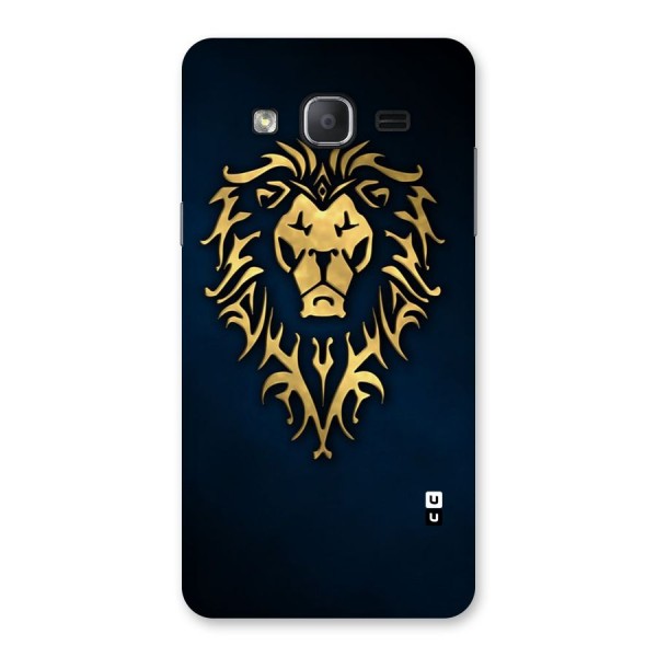 Beautiful Golden Lion Design Back Case for Galaxy On7 2015