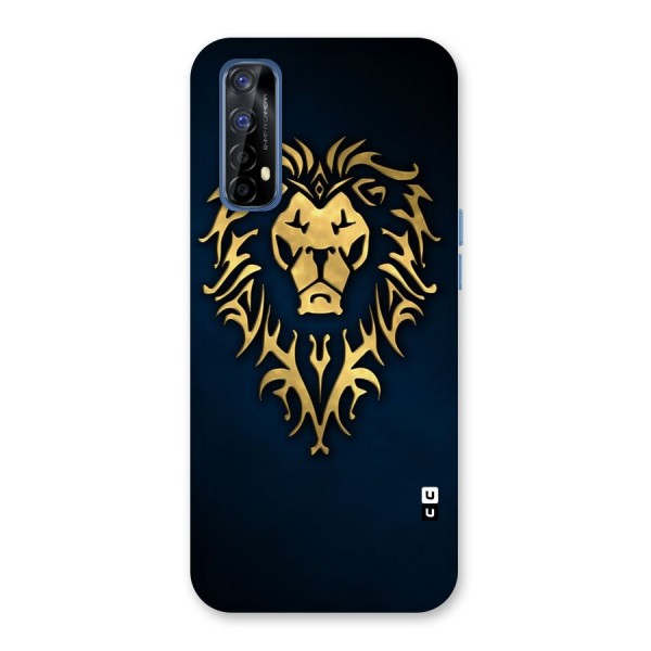 Beautiful Golden Lion Design Back Case for Realme 7