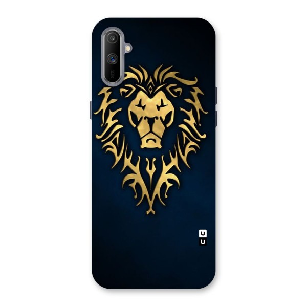 Beautiful Golden Lion Design Back Case for Realme C3
