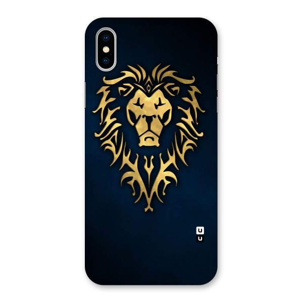 Beautiful Golden Lion Design Back Case for iPhone XS