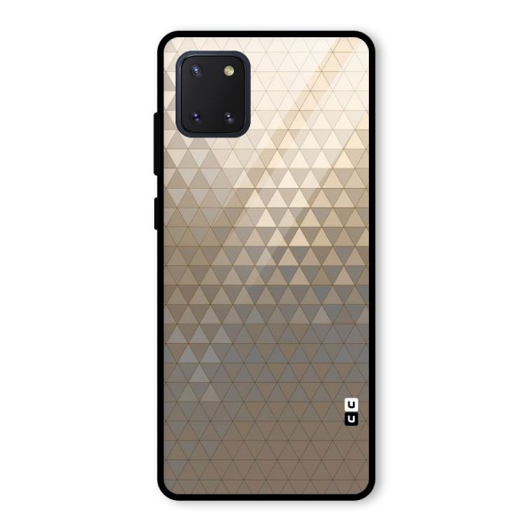 Beautiful Golden Pattern Glass Back Case for Galaxy Note 10 Lite