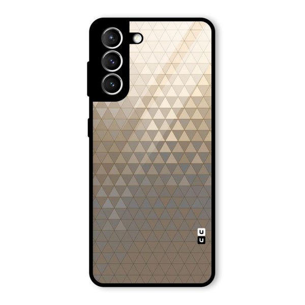 Beautiful Golden Pattern Glass Back Case for Galaxy S21 5G