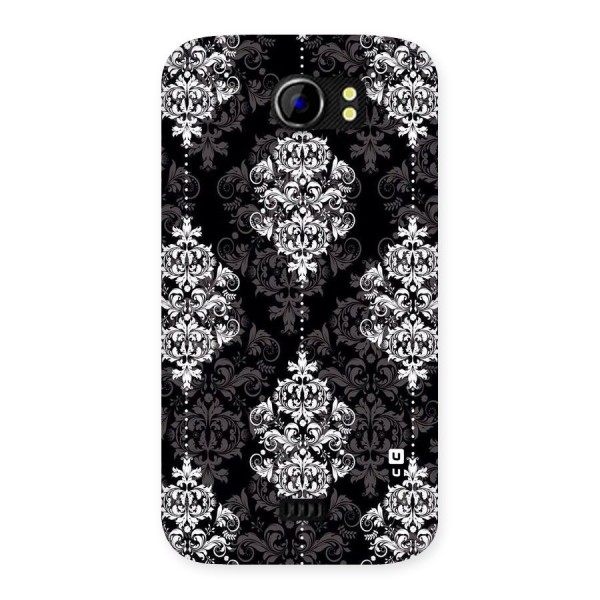 Beautiful Grey Pattern Back Case for Micromax Canvas 2 A110