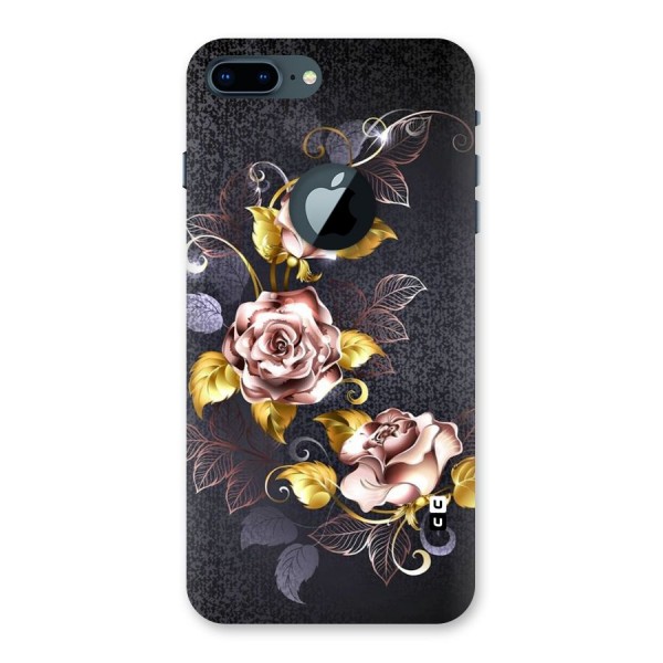 Beautiful Old Floral Design Back Case for iPhone 7 Plus Logo Cut