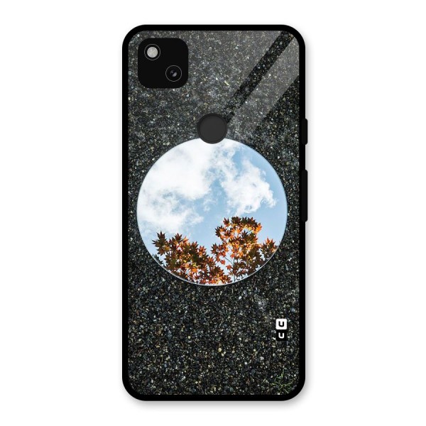 Beautiful Sky Leaves Glass Back Case for Google Pixel 4a