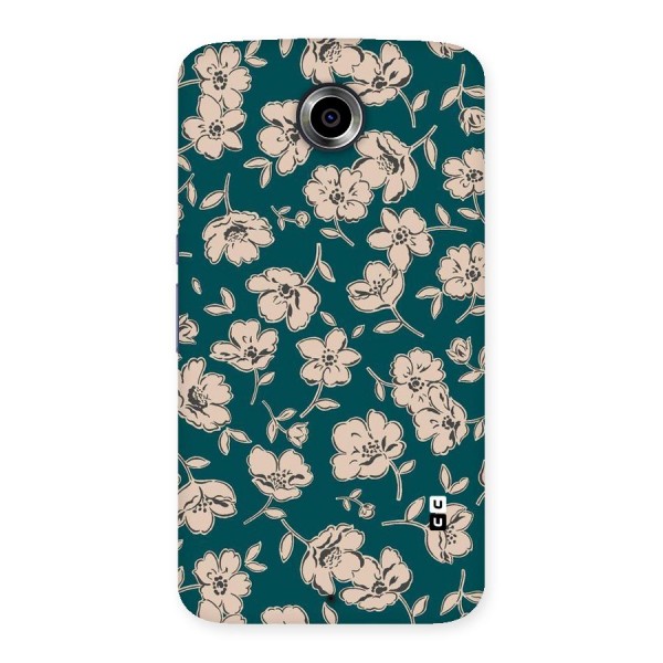 Beauty Green Bloom Back Case for Nexsus 6