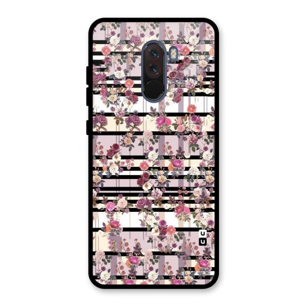 Beauty In Floral Glass Back Case for Poco F1