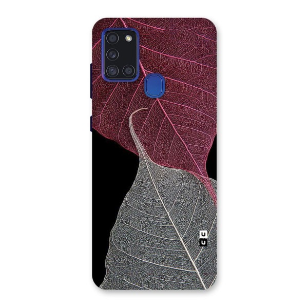 Beauty Leaf Back Case for Galaxy A21s