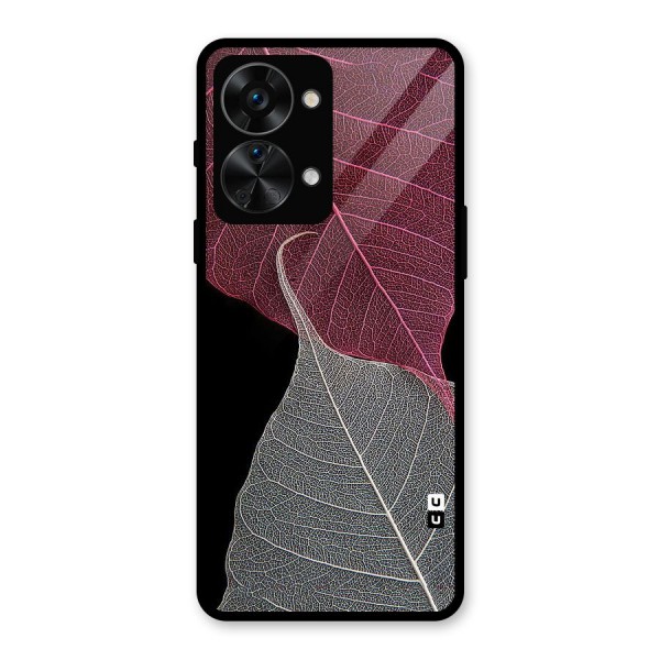Beauty Leaf Glass Back Case for OnePlus Nord 2T