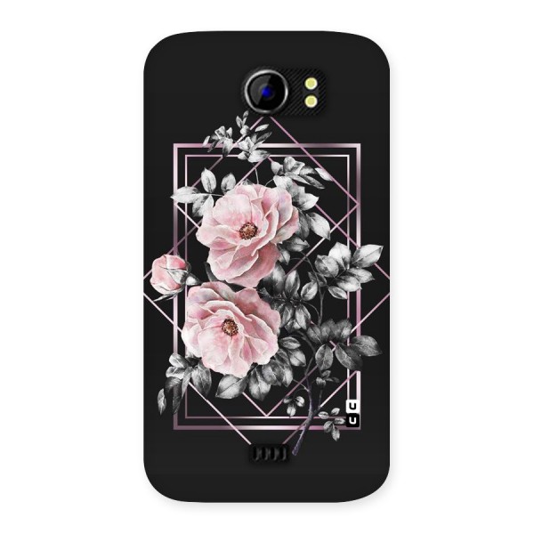 Beguilling Pink Floral Back Case for Micromax Canvas 2 A110