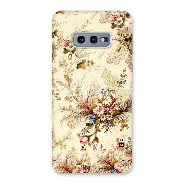 Beige Floral Back Case for Galaxy S10e