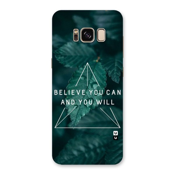 Believe You Can Motivation Back Case for Galaxy S8