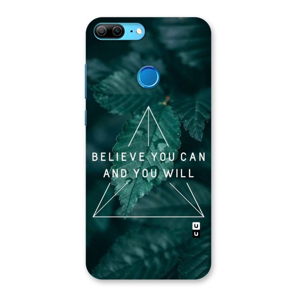 Believe You Can Motivation Back Case for Honor 9 Lite