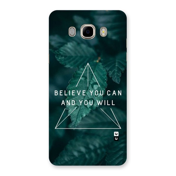 Believe You Can Motivation Back Case for Samsung Galaxy J7 2016
