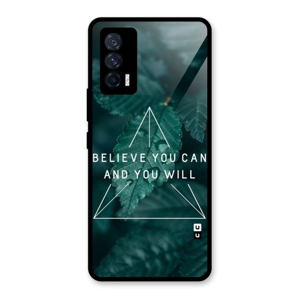 Believe You Can Motivation Glass Back Case for Vivo iQOO 7 5G