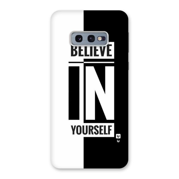Believe Yourself Black Back Case for Galaxy S10e