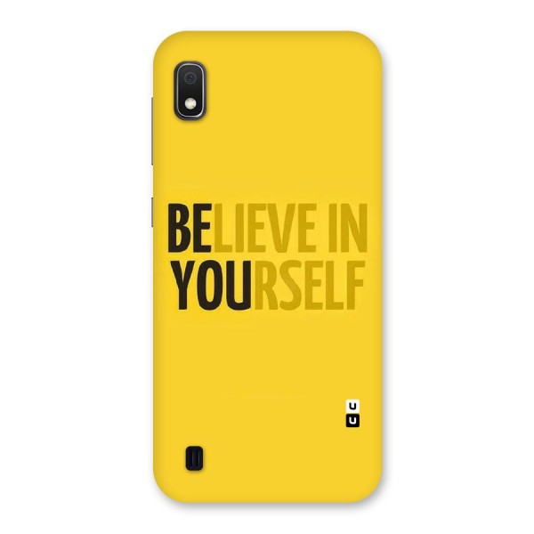 Believe Yourself Yellow Back Case for Galaxy A10