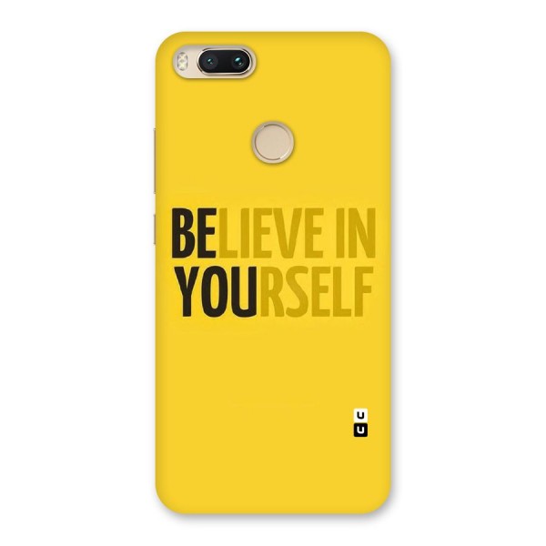 Believe Yourself Yellow Back Case for Mi A1