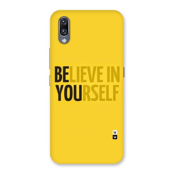 Believe Yourself Yellow Back Case for Vivo NEX