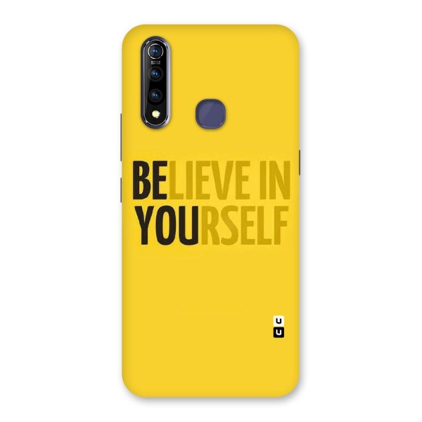 Believe Yourself Yellow Back Case for Vivo Z1 Pro