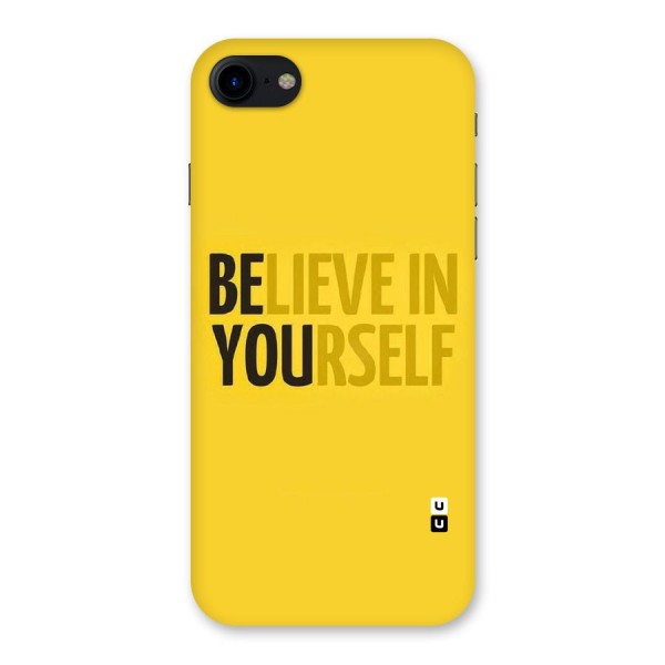 Believe Yourself Yellow Back Case for iPhone SE 2020