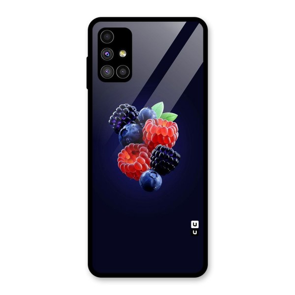 Berry Blast Glass Back Case for Galaxy M51