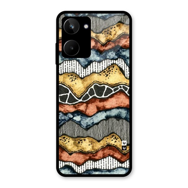 Best Texture Pattern Glass Back Case for Realme 10