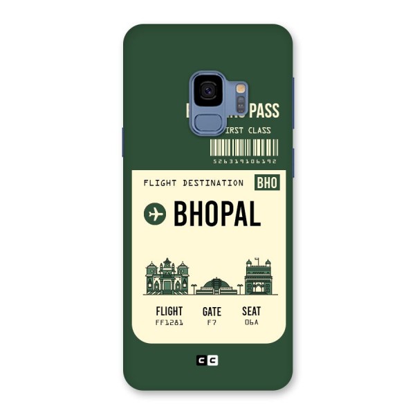 Bhopal Boarding Pass Back Case for Galaxy S9
