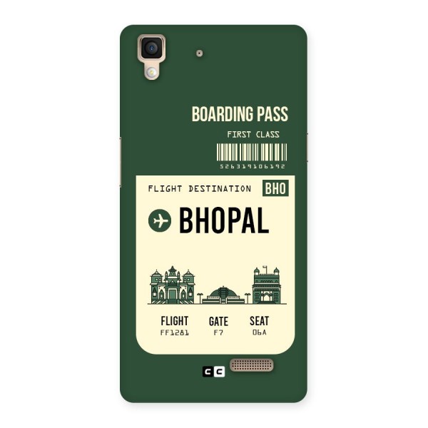 Bhopal Boarding Pass Back Case for Oppo R7