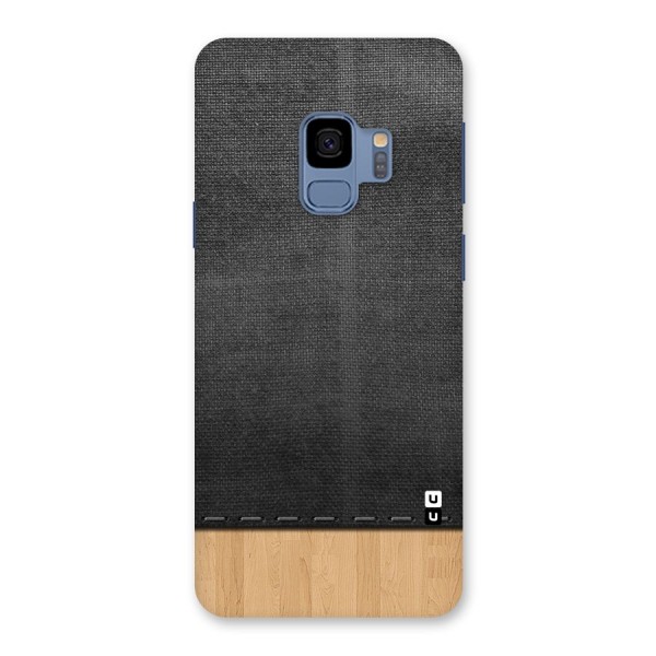Bicolor Wood Texture Back Case for Galaxy S9