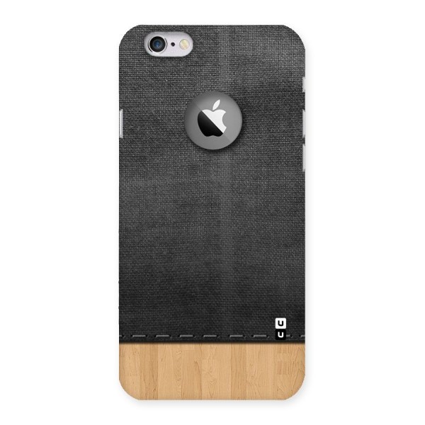 Bicolor Wood Texture Back Case for iPhone 6 Logo Cut