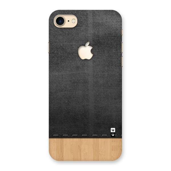Bicolor Wood Texture Back Case for iPhone 7 Apple Cut