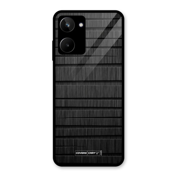 Black Abstract Glass Back Case for Realme 10
