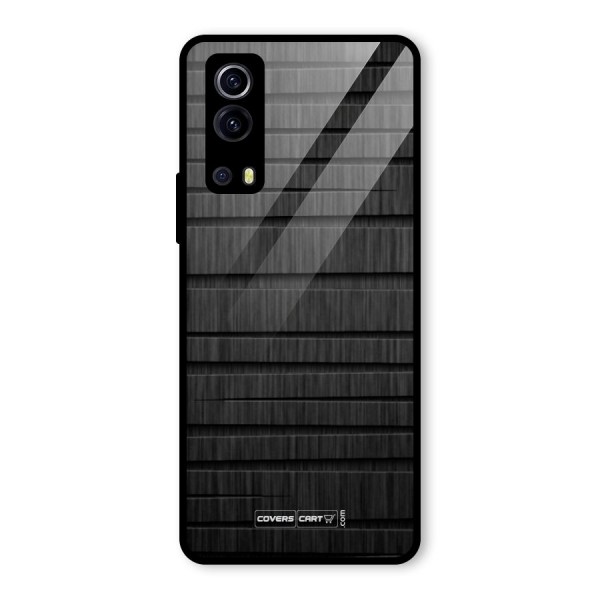 Black Abstract Glass Back Case for Vivo iQOO Z3