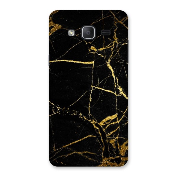 Black And Gold Design Back Case for Galaxy On7 2015