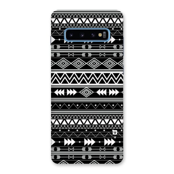 Black Aztec Creativity Back Case for Galaxy S10 Plus