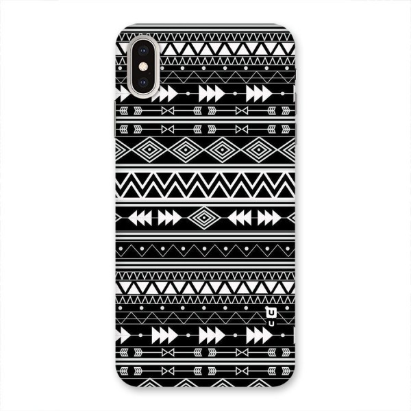 Black Aztec Creativity Back Case for iPhone XS Max