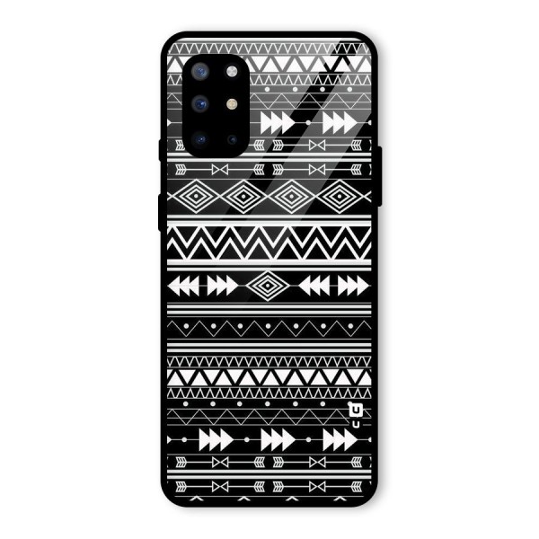 Black Aztec Creativity Glass Back Case for OnePlus 8T