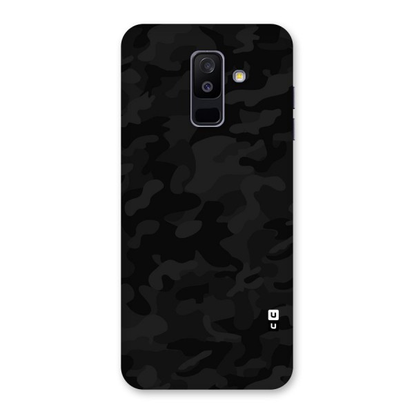 Black Camouflage Back Case for Galaxy A6 Plus
