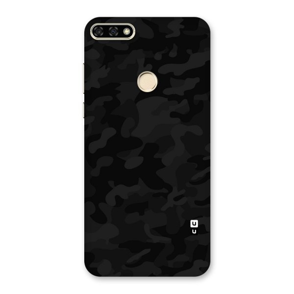 Black Camouflage Back Case for Honor 7A