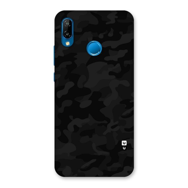 Black Camouflage Back Case for Huawei P20 Lite