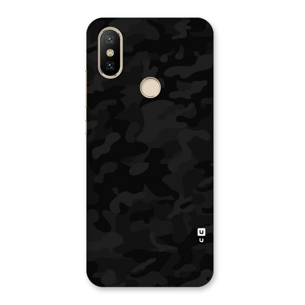 Black Camouflage Back Case for Mi A2