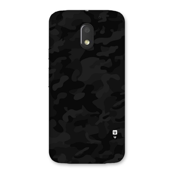 Black Camouflage Back Case for Moto E3 Power