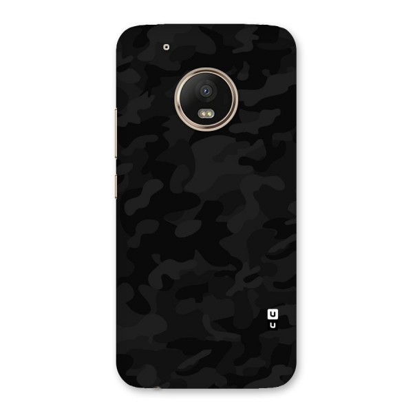 Black Camouflage Back Case for Moto G5 Plus