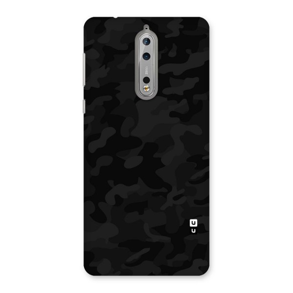 Black Camouflage Back Case for Nokia 8