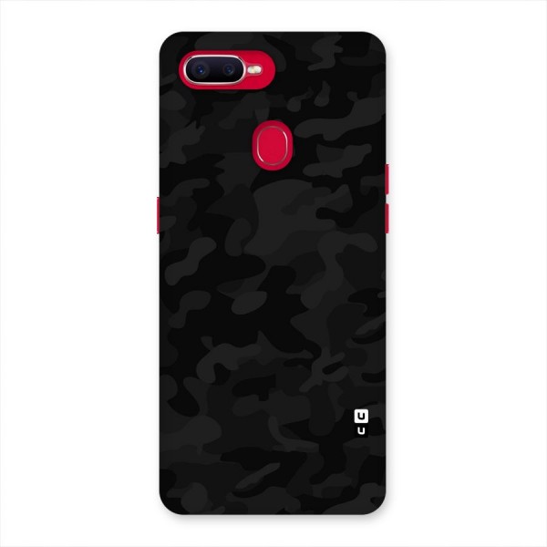 Black Camouflage Back Case for Oppo F9 Pro